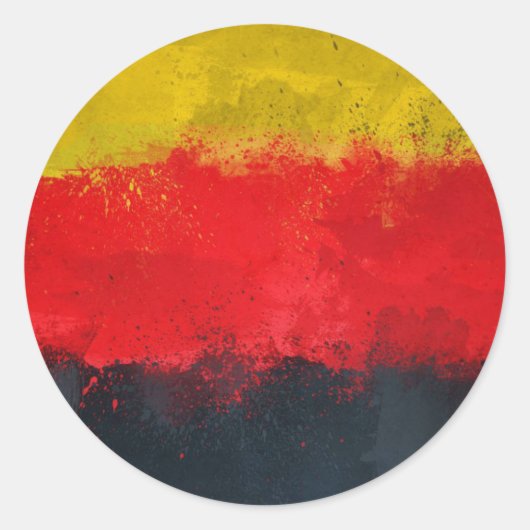 ドイツステッカー ラウンドシール (正面)