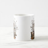 ドイツスパニエル犬ワッテルハンドコーヒーマグ コーヒーマグカップ (中央)