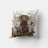 ドイツスパニエル犬ワッテルフンド クッション (裏面)