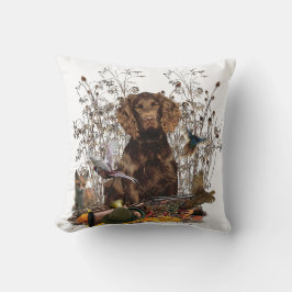 ドイツスパニエル犬ワッテルフンド クッション