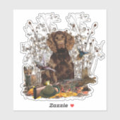 ドイツスパニエル犬ワッテルフンド シール (シート)