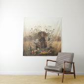 ドイツスパニエル犬ワッテルフンド タペストリー (インサイチュ)