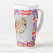 ドイツスピッツポメラニア犬ウォーターカラードッグラテマグ カフェラテマグ (右アングル)