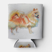 ドイツスピッツポメラニア犬水彩犬ドッグドッグ 缶クーラー (正面)