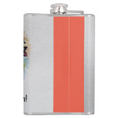 ドイツスピッツ犬'Iスマイルできるから'カード フラスク (裏面)