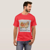 ドイツスピッツ犬'Iスマイルできるから'カード Tシャツ (正面フル)