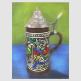 ドイツセラミックビアスタインとヒンジ付き蓋の切り離 薄葉紙