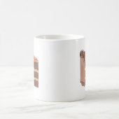 ドイツチョコレートケーキスライス誕生日パーティーピース コーヒーマグカップ (中央)