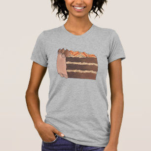 ドイツチョコレートレイヤーケーキスライスベーキングデザート Tシャツ