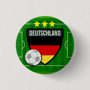 ドイツドイツのサッカーボタン 缶バッジ