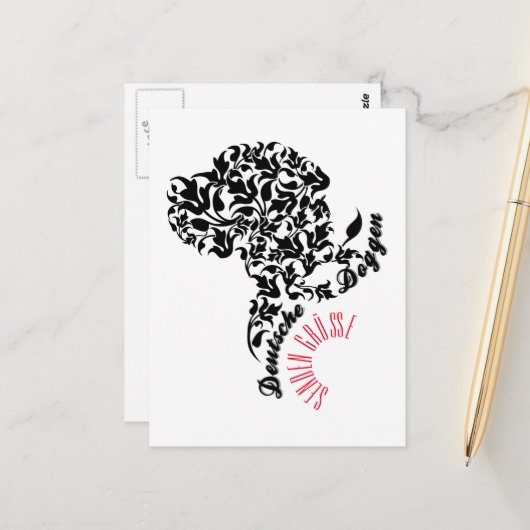 ドイツドゲンセンデングルス ポストカード (正面/裏面インサイチュ)