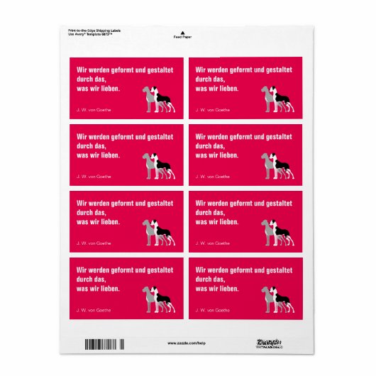 ドイツドッゲブリーフクレバー ラベル (フルシート)