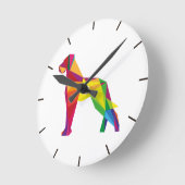 ドイツドッゲンウハアベルクト ラウンド壁時計 (傾斜)