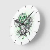 ドイツドッゲンウール ラウンド壁時計 (傾斜)