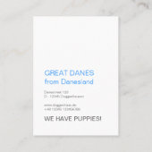 ドイツドッゲンビジテンカルテン 名刺 (裏面)