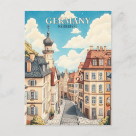 ドイツハイデルベルグ旅行 ポストカード