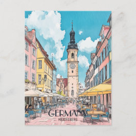 ドイツハイデルベルグ旅行 ポストカード