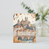 ドイツハイデルベルグ旅行 ポストカード (スタンド正面)