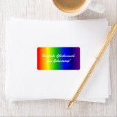 ドイツハッピーバースデーレインボーカラーズラベル ラベル (インサイチュ)