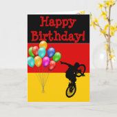 ドイツハッピーバースデー! カード (黄色い花)