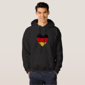ドイツハートドイツ国旗ドイツプライド パーカ (正面フル)