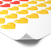 ドイツハート国旗のポスター ポスター (角)