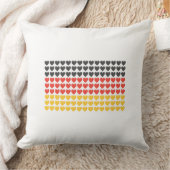 ドイツハート国旗の装飾用クッション クッション (ブランケット)