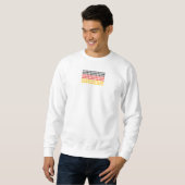 ドイツハート国旗のSweatshirt スウェットシャツ (正面フル)