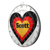 ドイツハート国旗 ダーツボード (正面右)