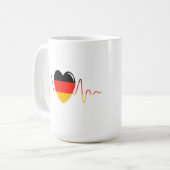 ドイツハート コーヒーマグカップ (正面左)