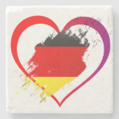 ドイツハート ストーンコースター (正面)