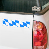 ドイツババリアの高品質な旗 バンパーステッカー (トラック上)