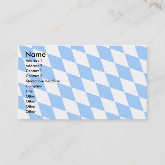 ドイツババリア旗 名刺 (正面)