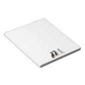 ドイツパーソナライズされたの羊飼いの子犬 ノートパッド (アングル)