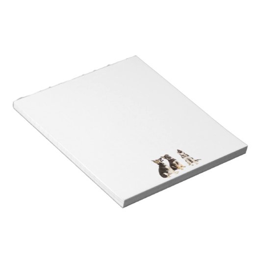 ドイツパーソナライズされたの羊飼いの子犬 ノートパッド (アングル)