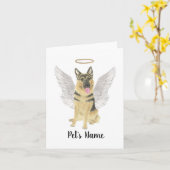 ドイツパーソナライズされたの羊飼い悔やみや弔慰死別 カード (黄色い花)