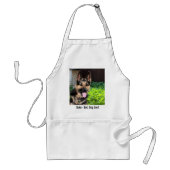 ドイツパーソナライズされたの羊飼い犬の写真、犬の名前 スタンダードエプロン (正面)