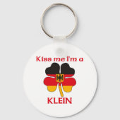 ドイツパーソナライズされたキス私はクライン キーホルダー (正面)