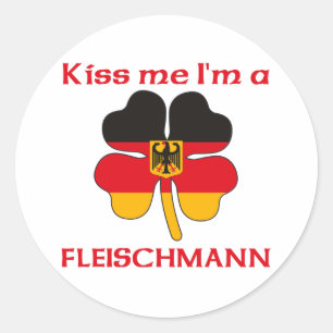ドイツパーソナライズされたキス私はフライシュマン ラウンドシール