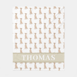 ドイツパーソナライズされたピンシャー フリースブランケット