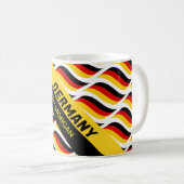 ドイツパーソナライズされた国旗のコーヒーマグ コーヒーマグカップ (正面右)
