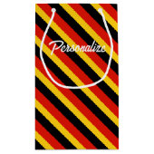 ドイツパーソナライズされた国旗を持つ抱き枕 スモールペーパーバッグ (裏面)