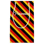 ドイツパーソナライズされた国旗を持つ抱き枕 スモールペーパーバッグ (正面)