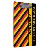 ドイツパーソナライズされた国旗 クリップボード (右)