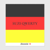 ドイツパーソナライズされた国旗 シール (シート)