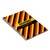 ドイツパーソナライズされた国旗 ノートブック (右側)