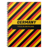 ドイツパーソナライズされた国旗 ノートブック (正面)