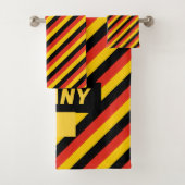 ドイツパーソナライズされた国旗 バスタオルセット (インサイチュ)