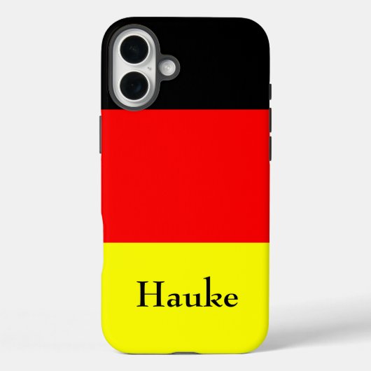 ドイツパーソナライズされた国旗 Case-Mate iPhoneケース (裏面)
