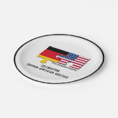 ドイツパーソナライズされた系アメリカ人 ペーパープレート (アングル)